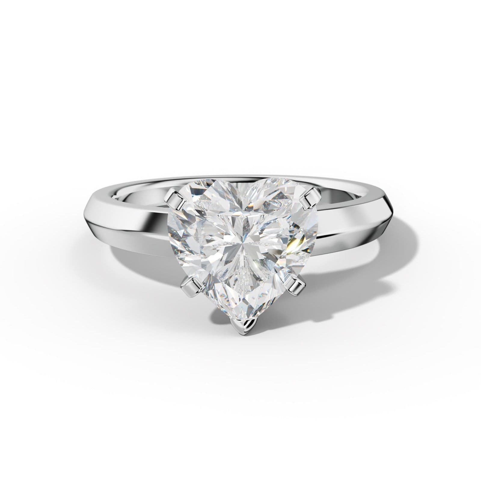 Nia Heart Diamond Engagement Ring