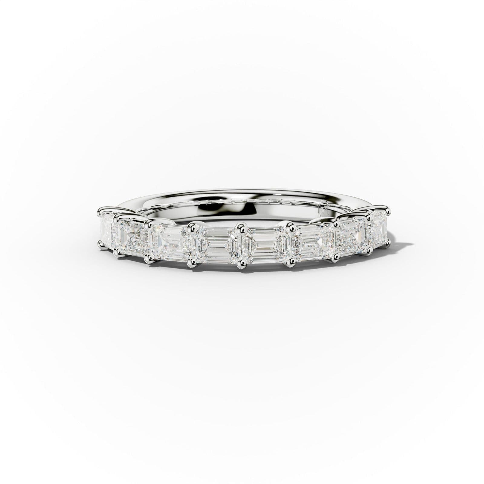 1.0 Carat East West Emerald Cut Diamond Anniversary Band