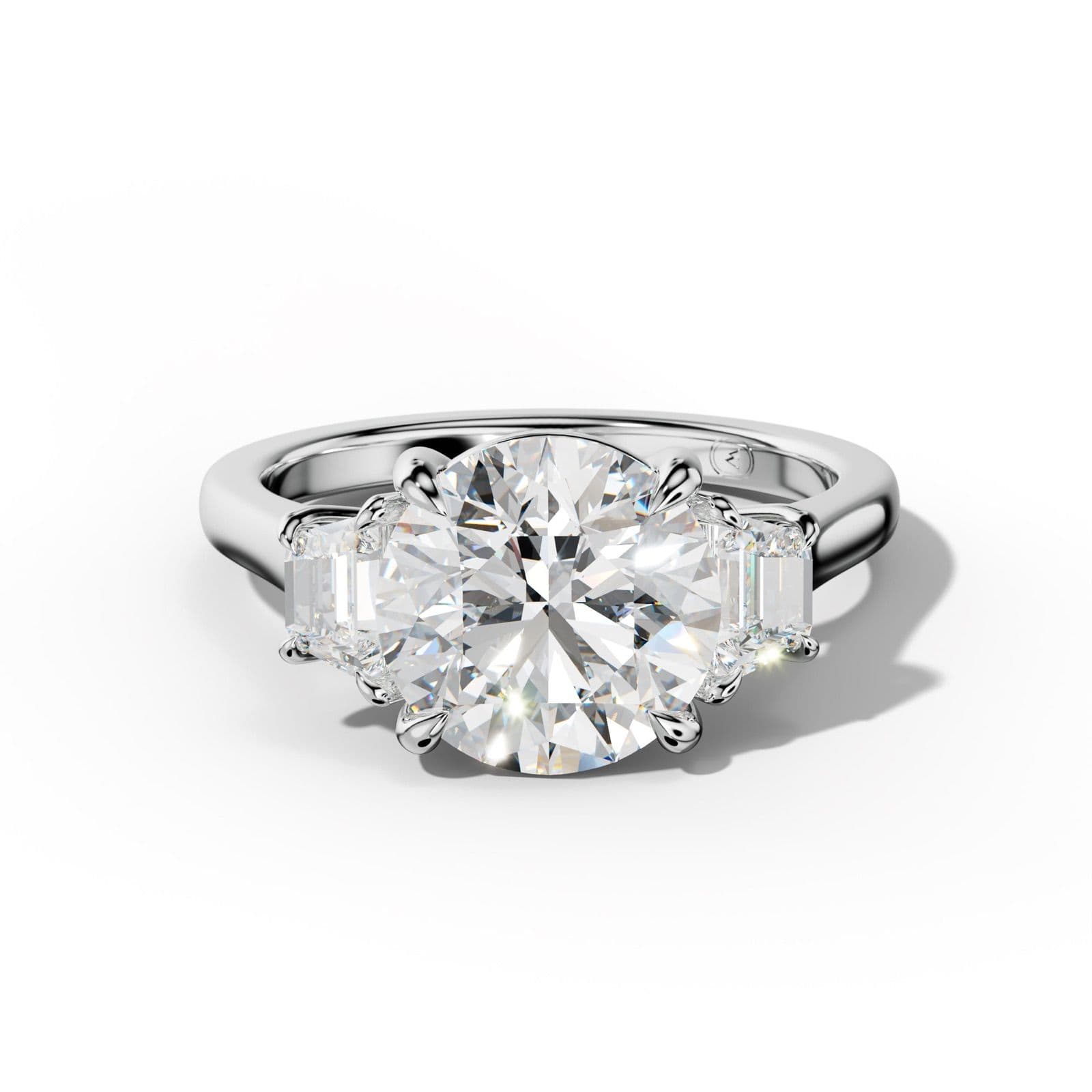 Emery Round Diamond Engagement Ring