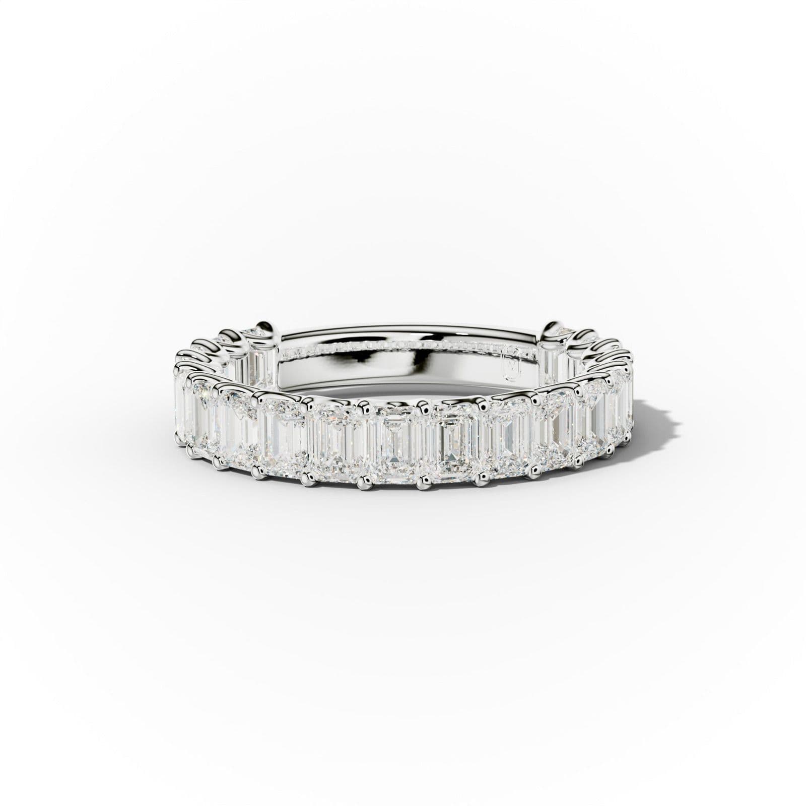 3.0 Carat Emerald Cut Diamond Anniversary Band