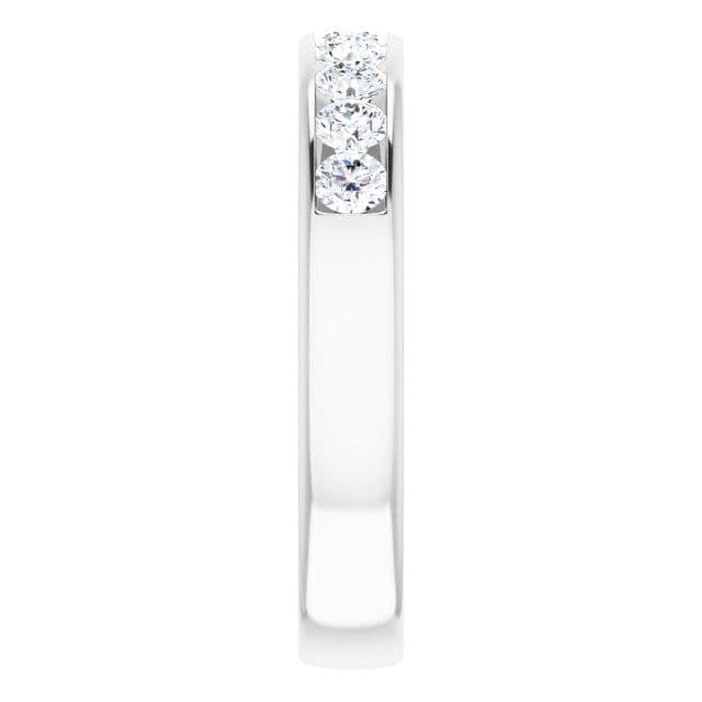 Classic 1.0 ctw Channel Set Round Diamond Men's Band