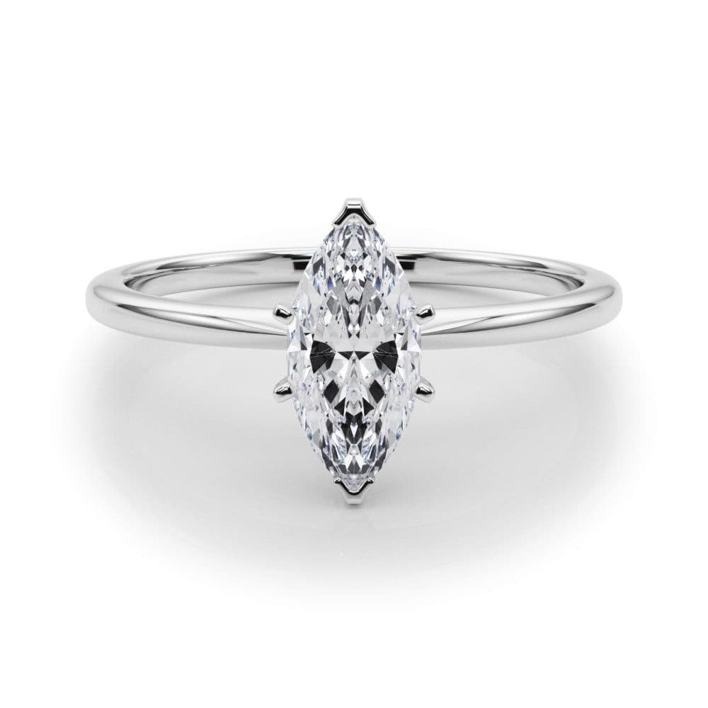 Angelica Marquise Diamond Solitaire Engagement Ring
