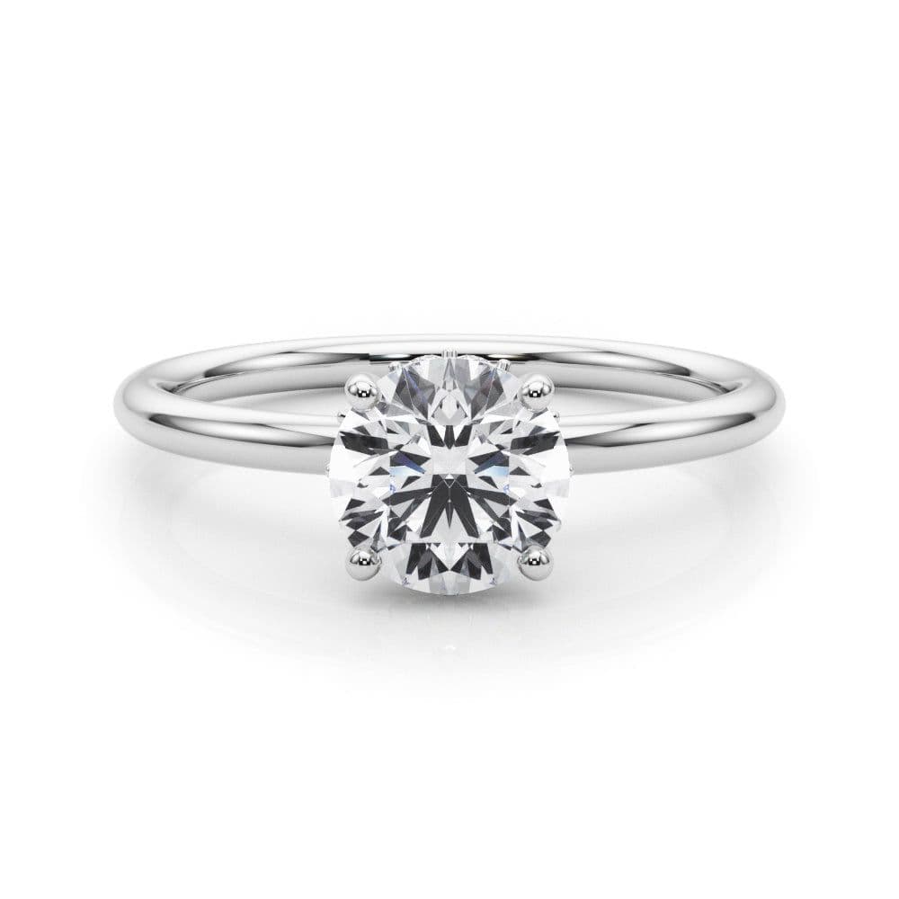 Eva Round Diamond Solitaire Engagement Ring
