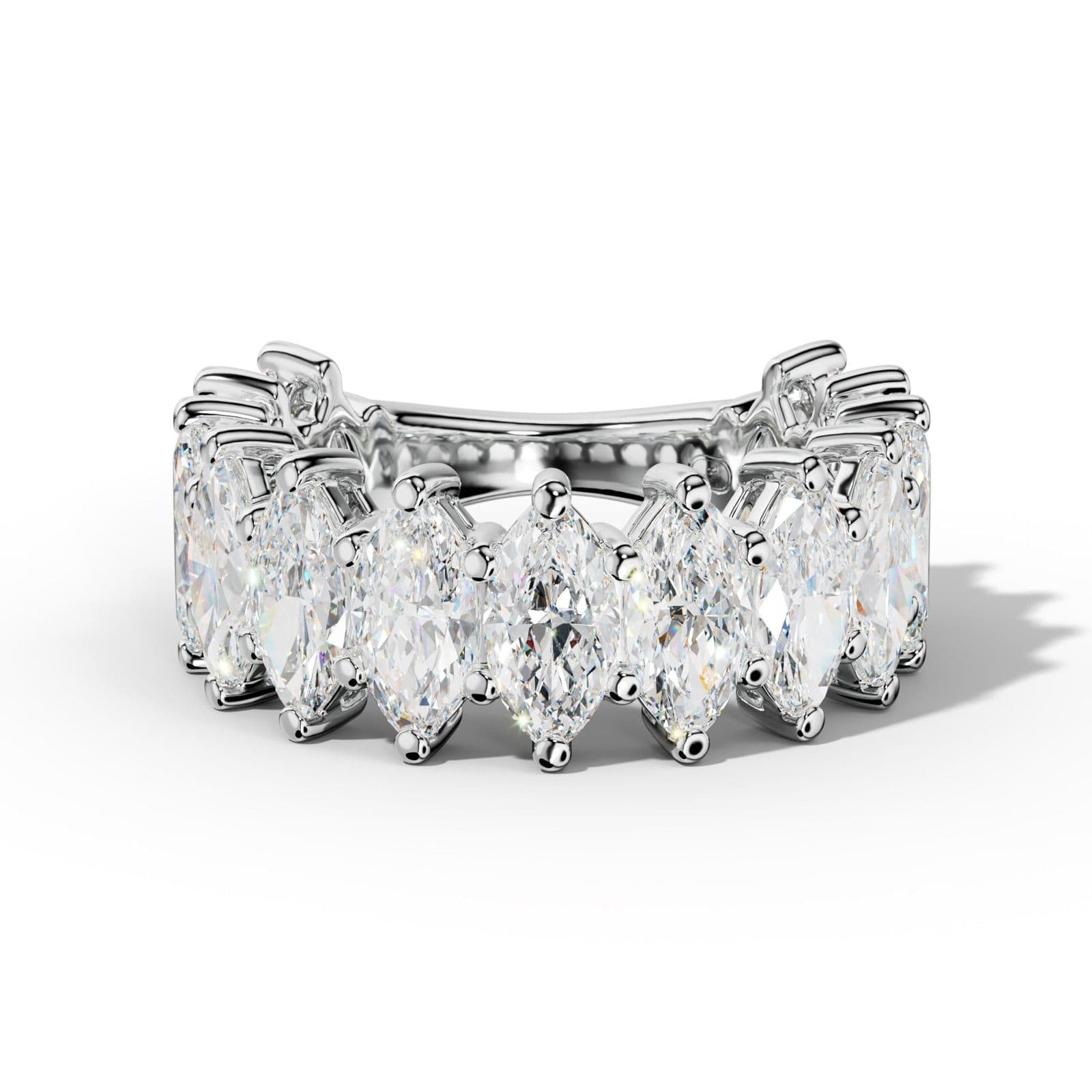 6.0 Carat Marquise Diamond 3/4 Anniversary Band