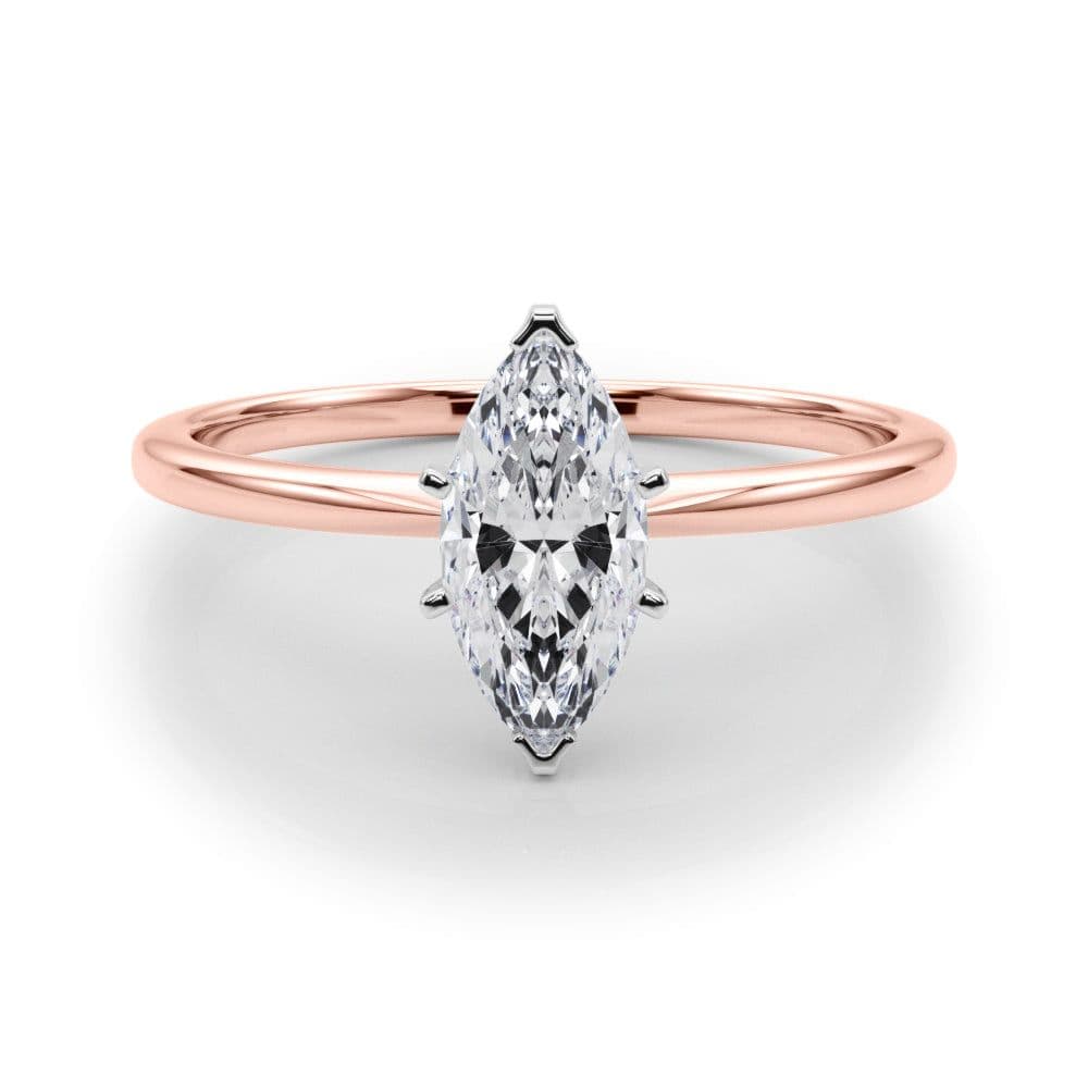 Angelica Marquise Diamond Solitaire Engagement Ring