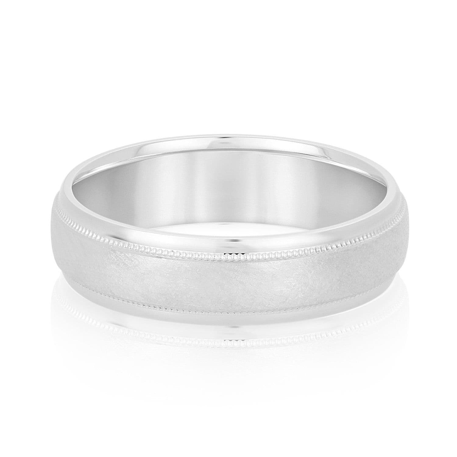 Men's Step Cut Edges Wedding Band