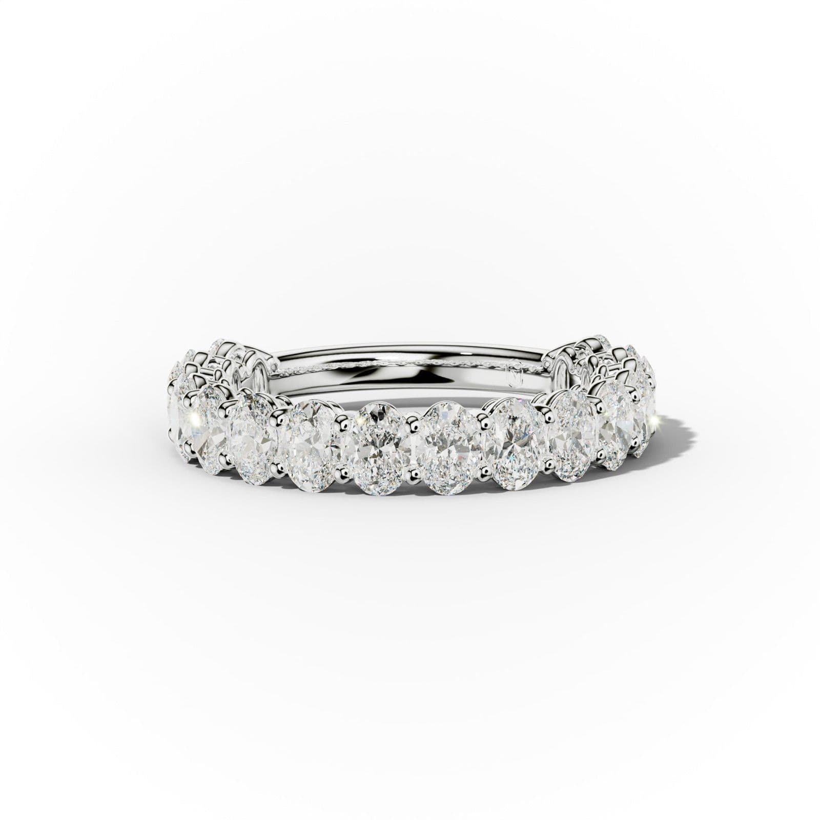 2.0 Carat Oval Diamond Anniversary Band