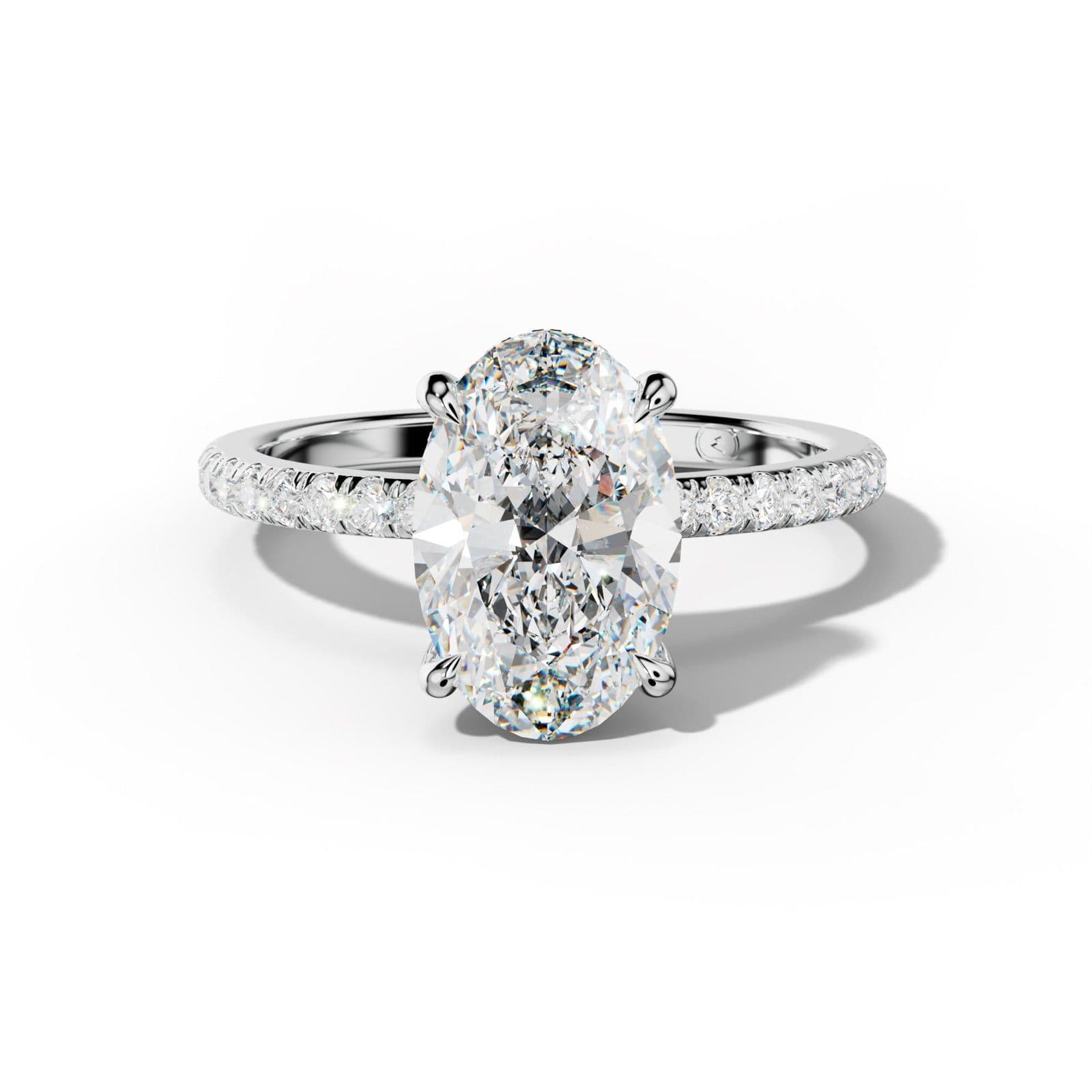 Noor Oval Diamond Engagement Ring
