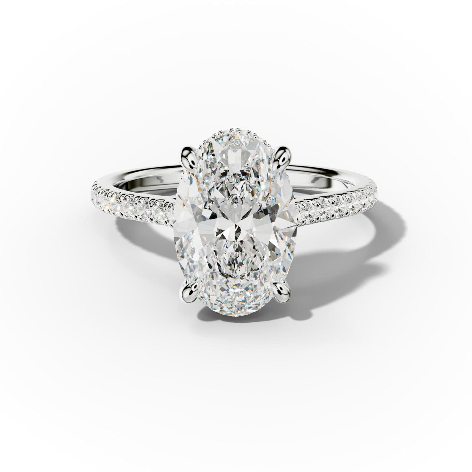 Aria Oval Diamond Engagement Ring