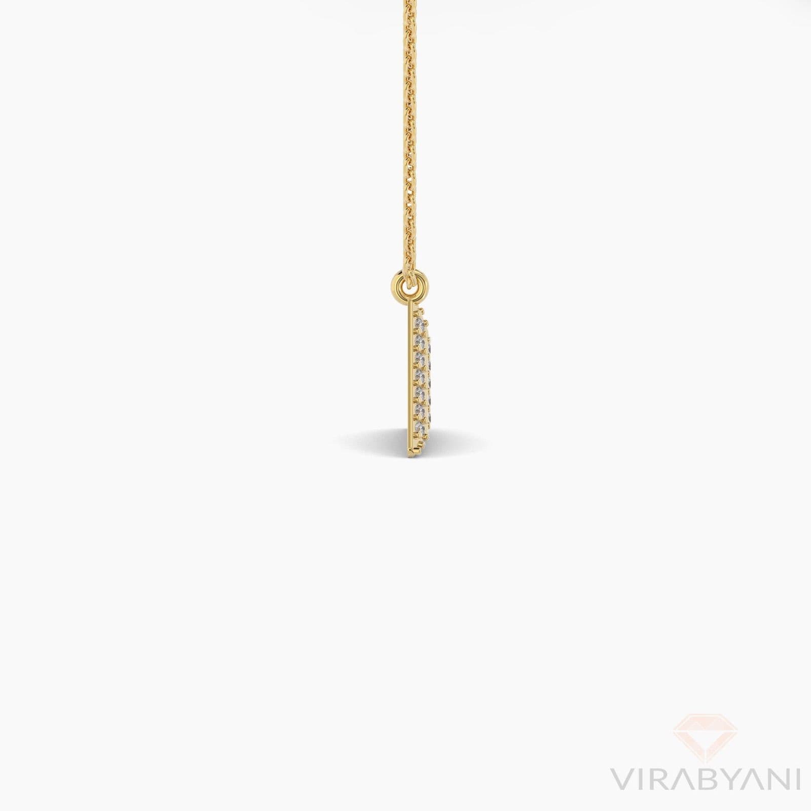 Triangle Shaped AMoré Pavé Necklace With 0.30 ct. Diamonds