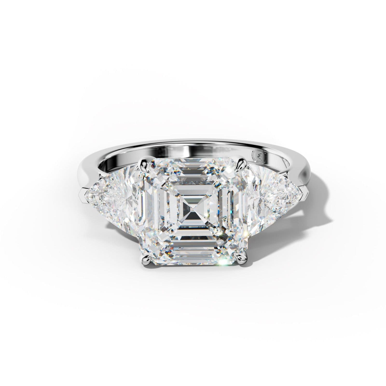 Ivy Asscher Cut Engagement Ring