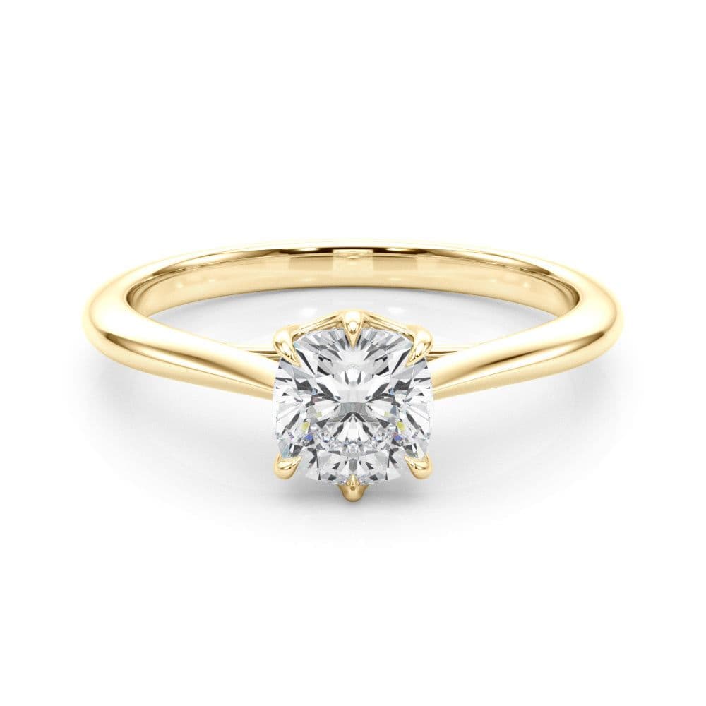 Grace Cushion Diamond Solitaire Engagement Ring