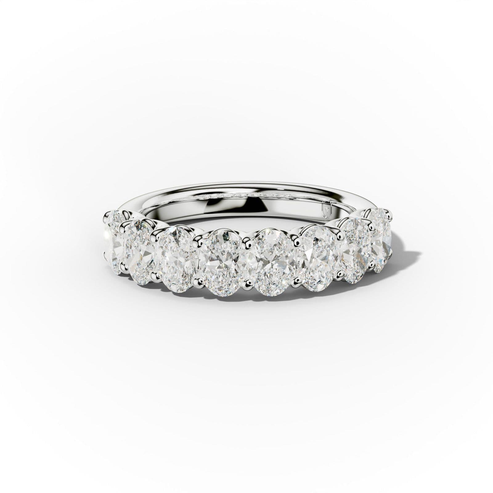 2.0 Carat Oval Diamond Anniversary Band