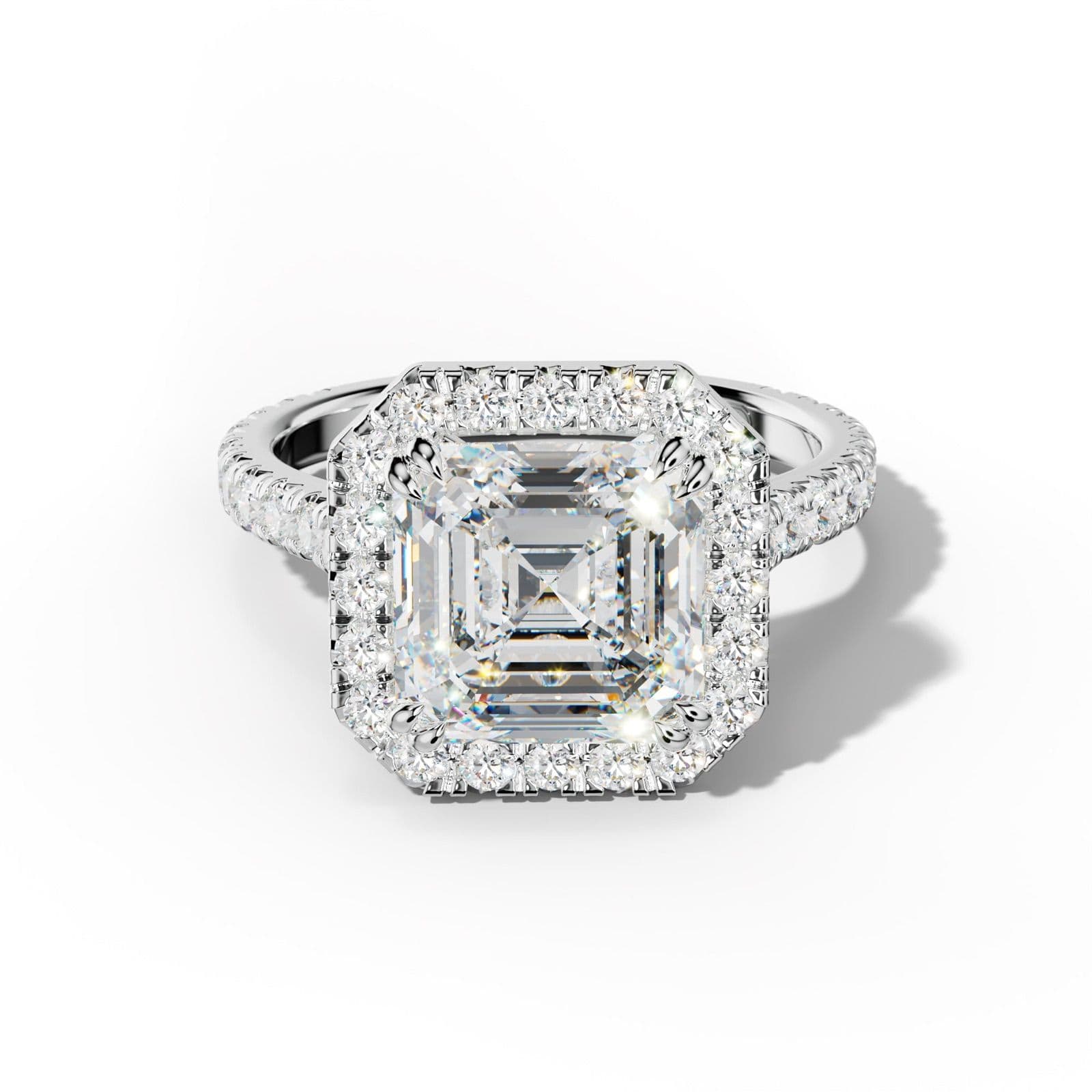 Adeline Asscher Cut Engagement Ring