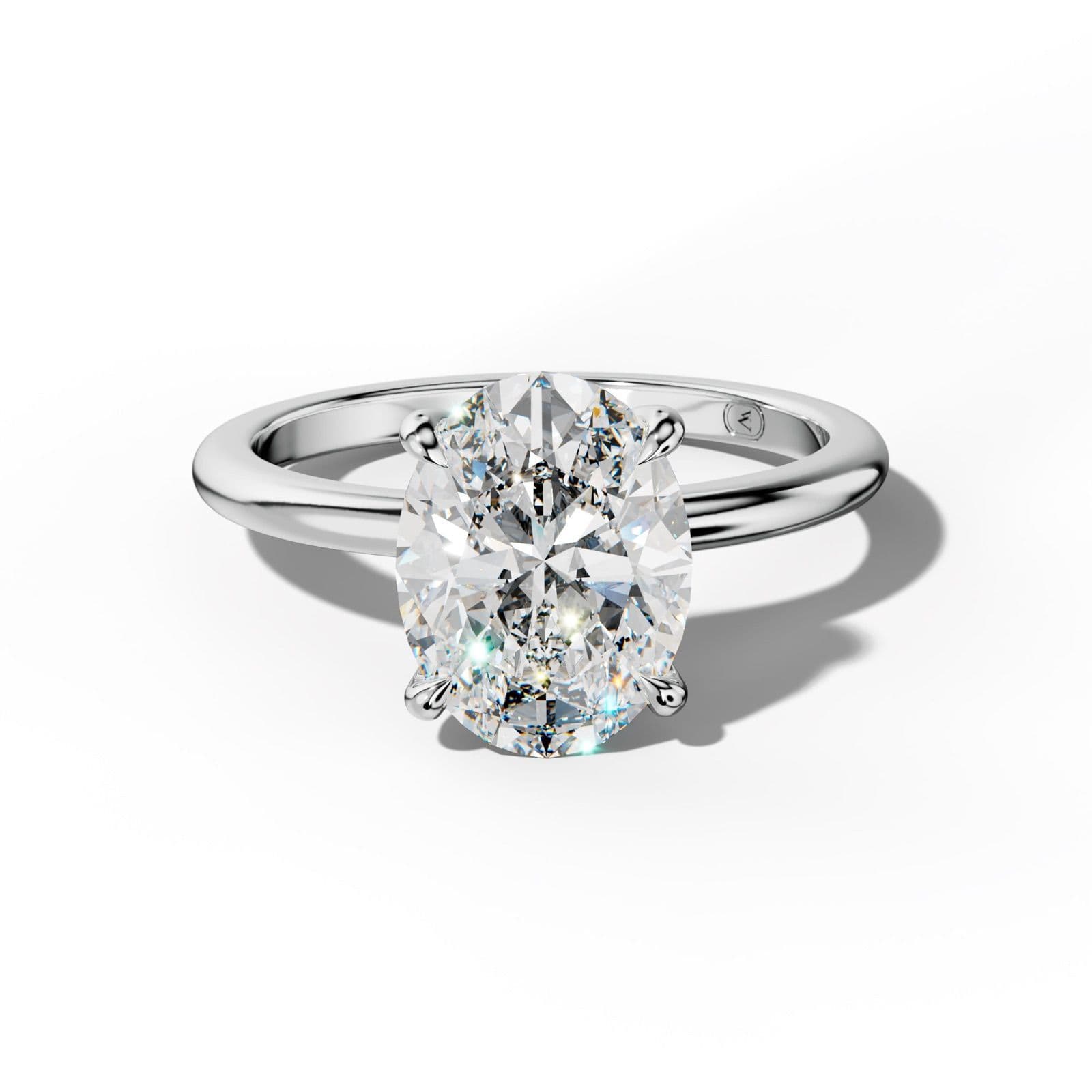 Ayla Oval Diamond Engagement Ring