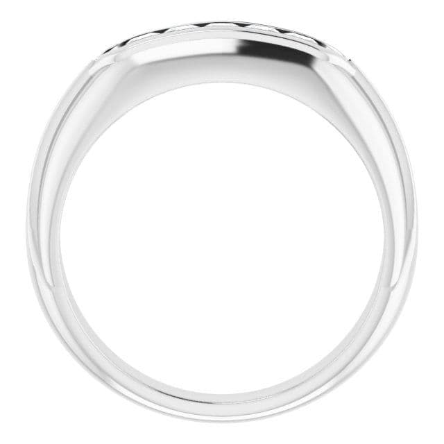Five Stone 0.50 ctw Channel Set Princess Diamond Men's Ring Success