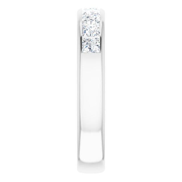 1.50 ctw Channel Set Princess Diamond Men's Ring