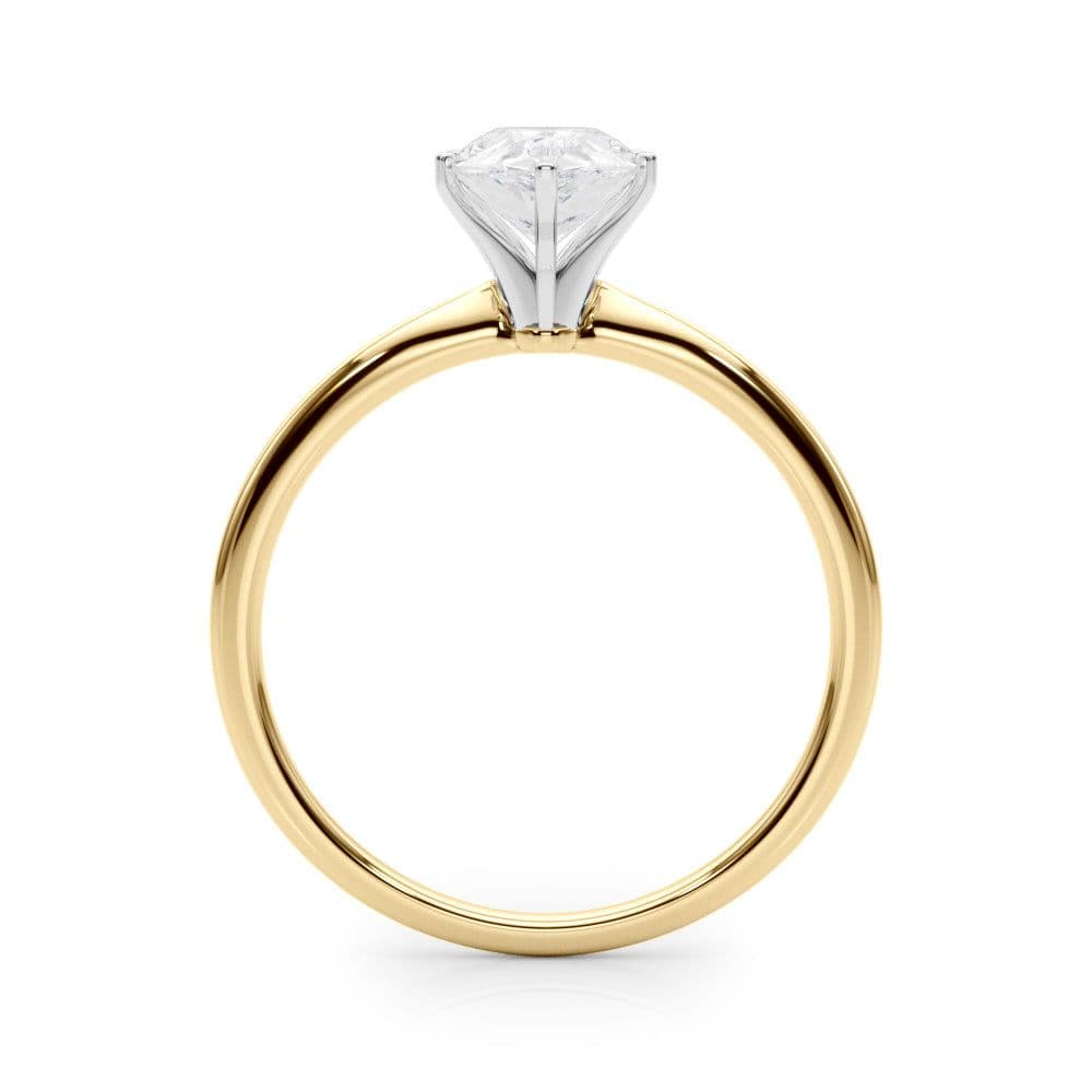 Angelica Pear Diamond Solitaire Engagement Ring