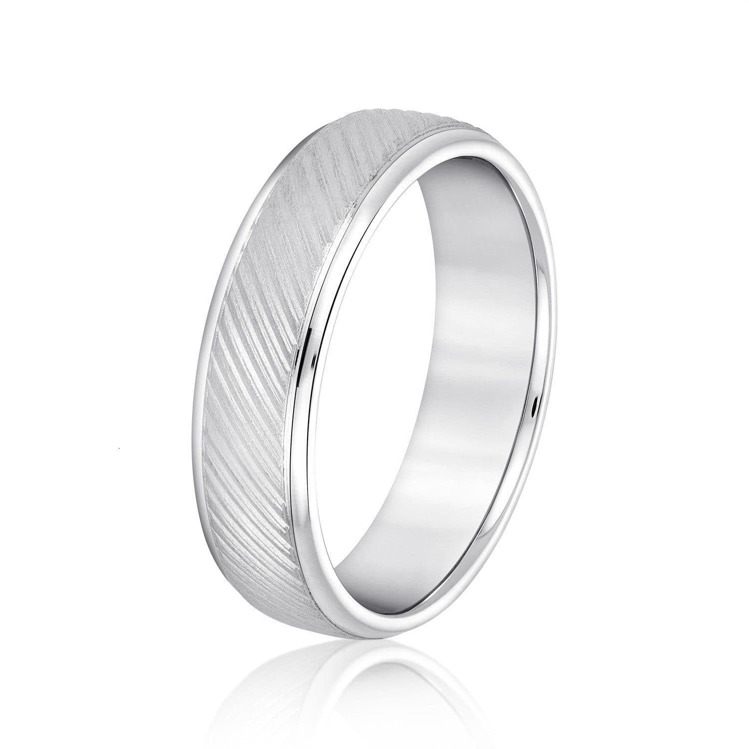 Men’s Diagonal Lines Pleasant Elegance Band