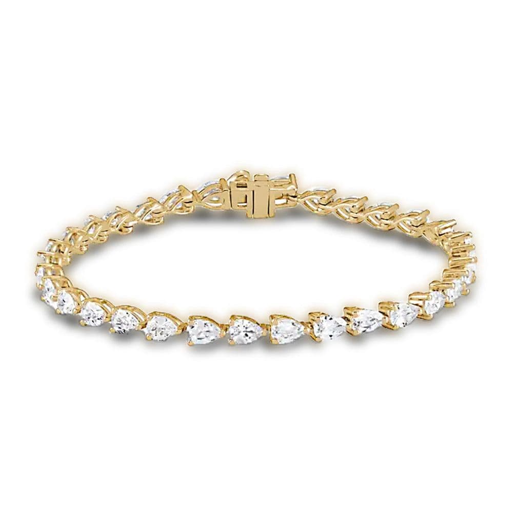 Pear Shape Diamond Tennis Bracelet