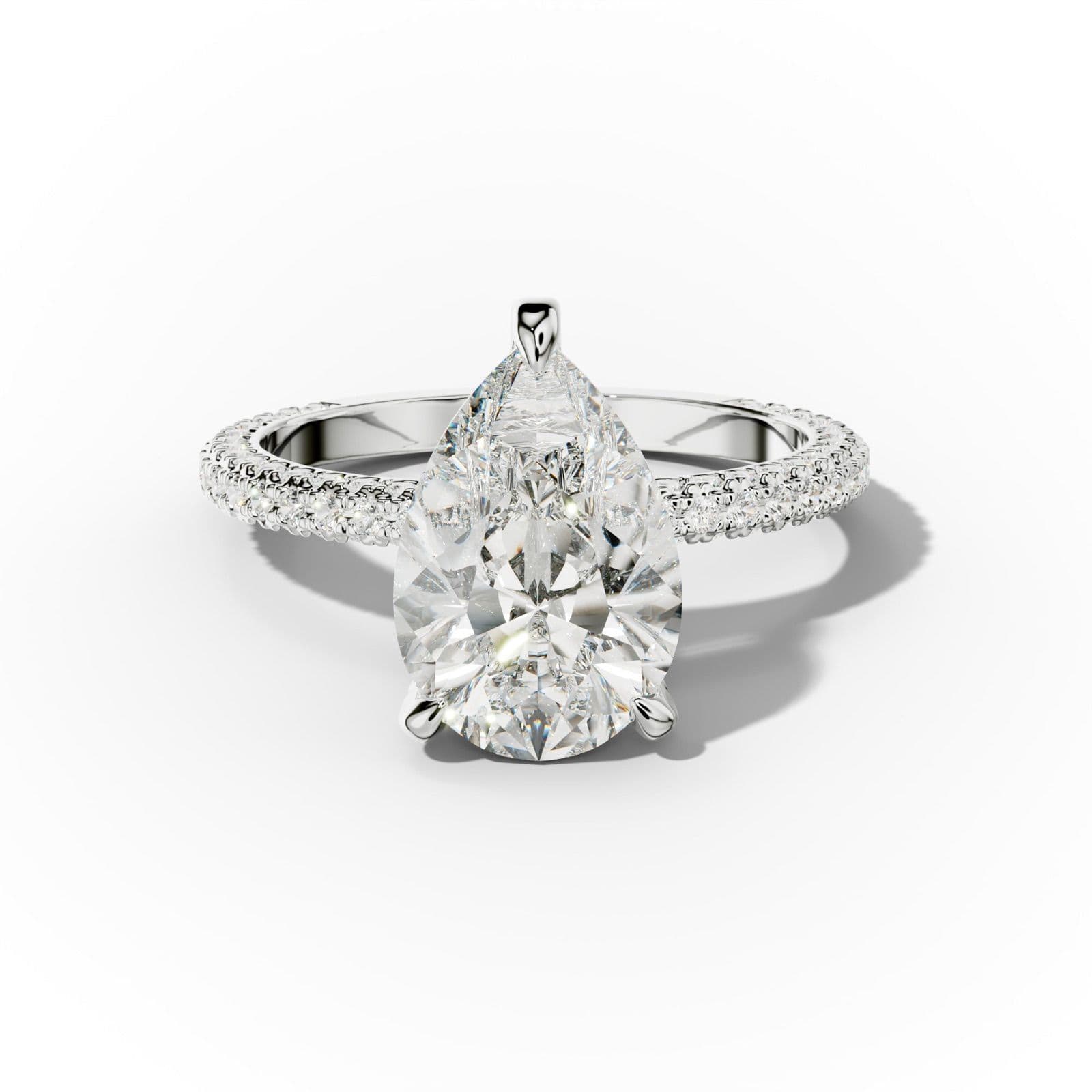 Sofia Pear Shape Diamond Engagement Ring