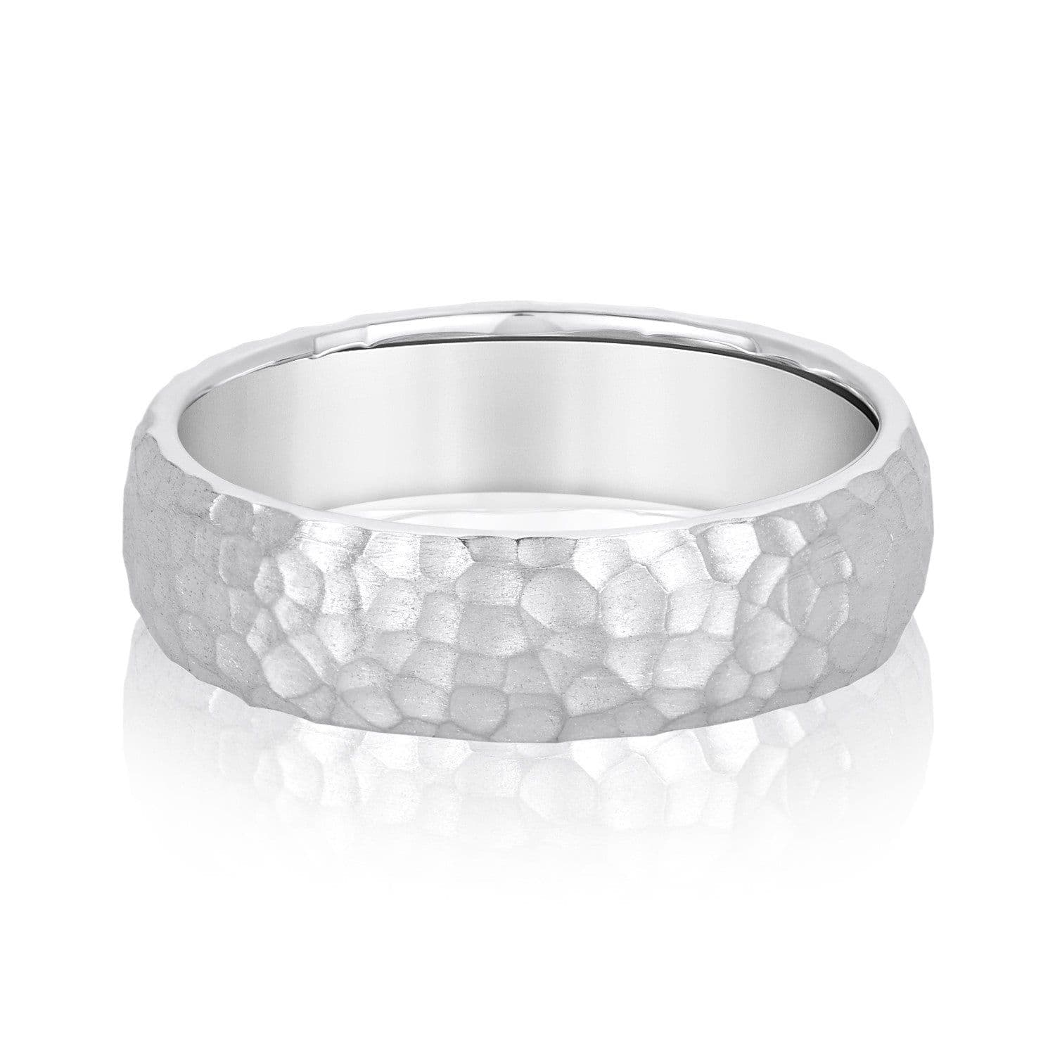 Men’s Classic Hammered Wedding Band