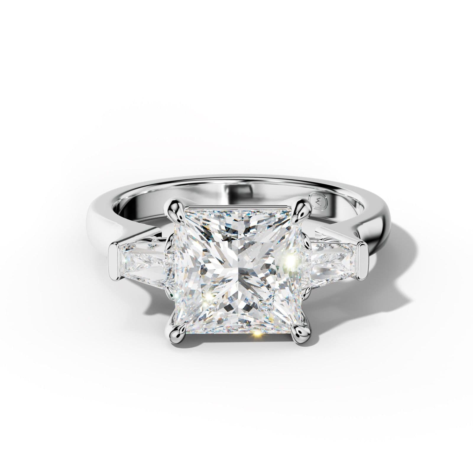 Zaria Princess Cut Engagement Ring