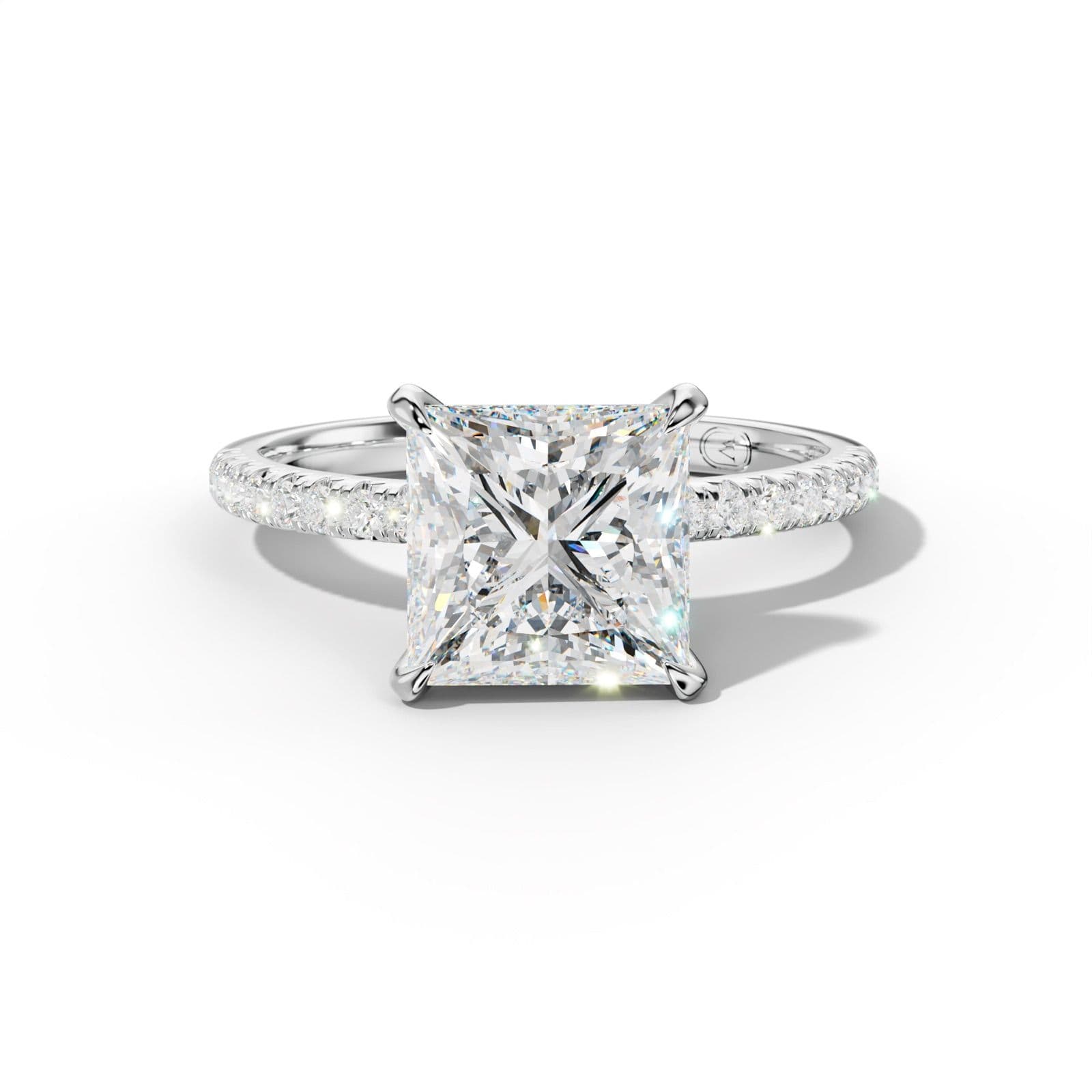 Ava Princess Cut Engagement Ring