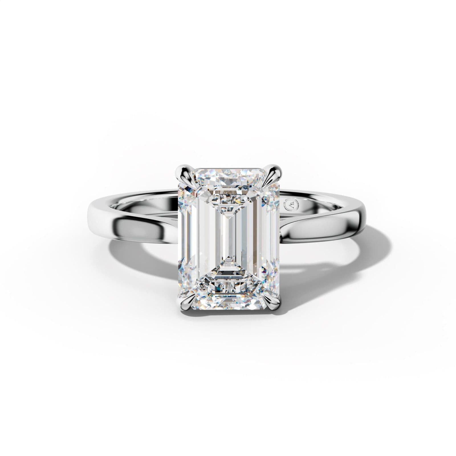 Freya Emerald Cut Engagement Ring