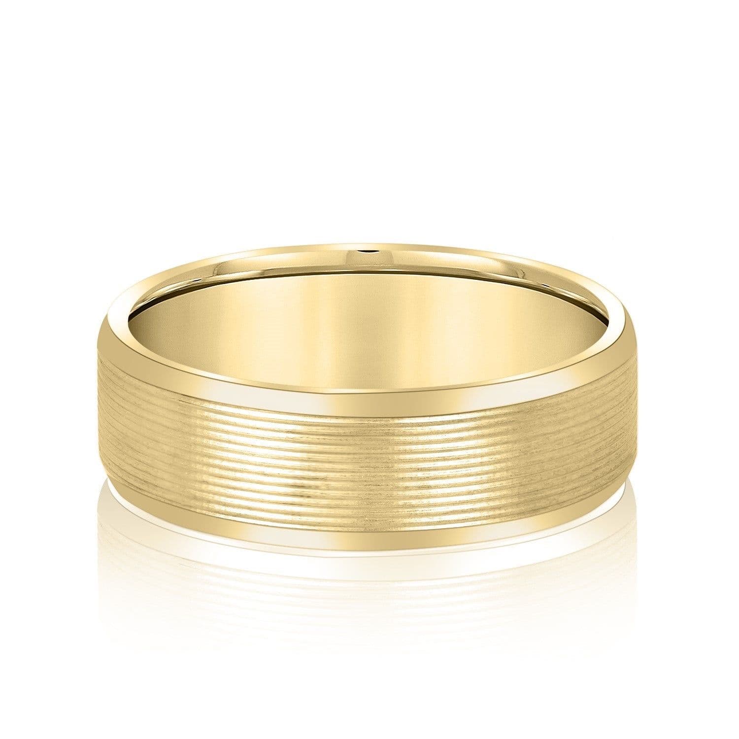 Dynamic Dunes Elegant Men’s Wedding Band