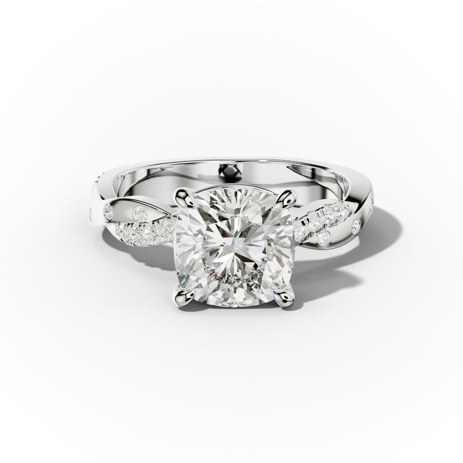 Mia Cushion Cut Diamond Engagement Ring