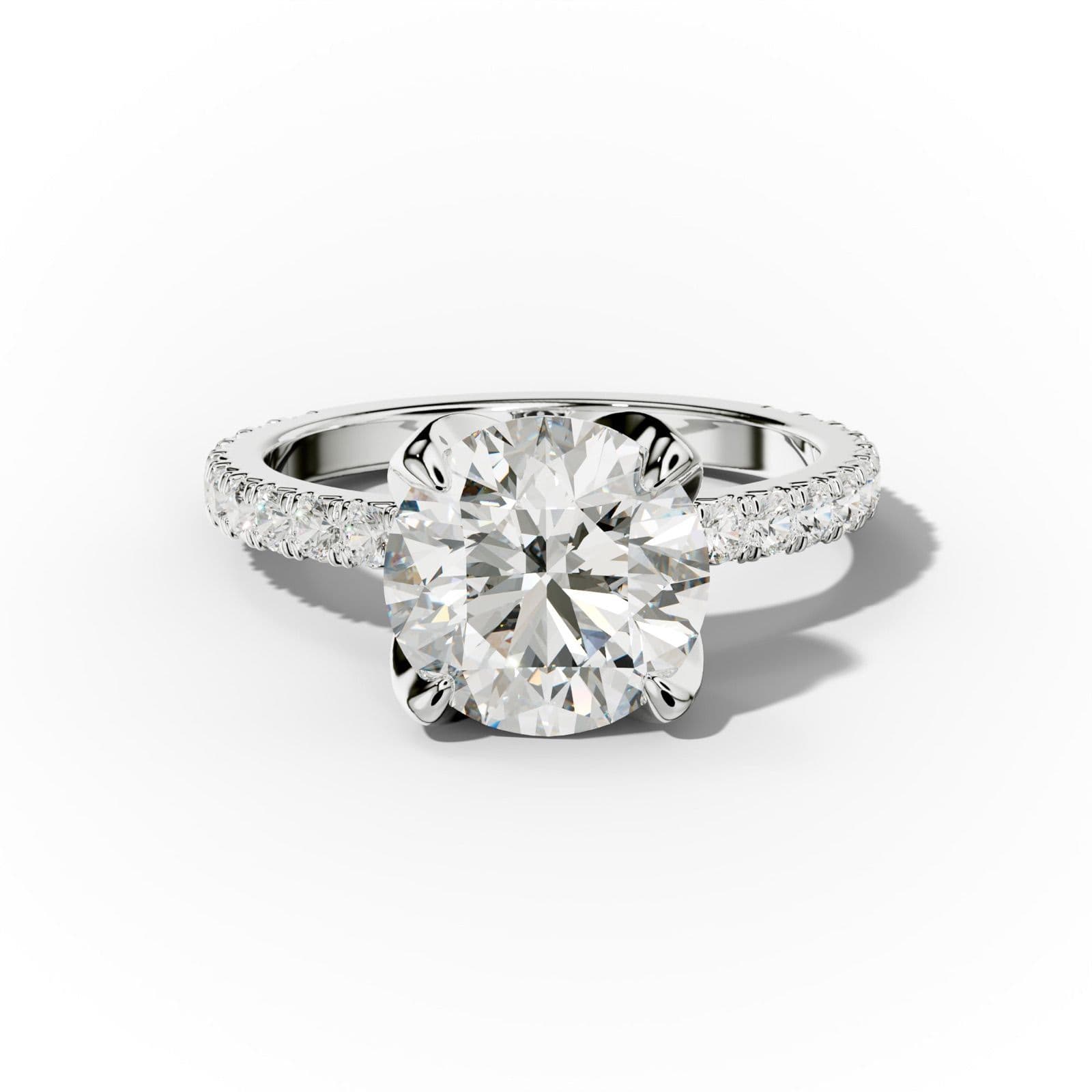 Evelyn Round Diamond Engagement Ring