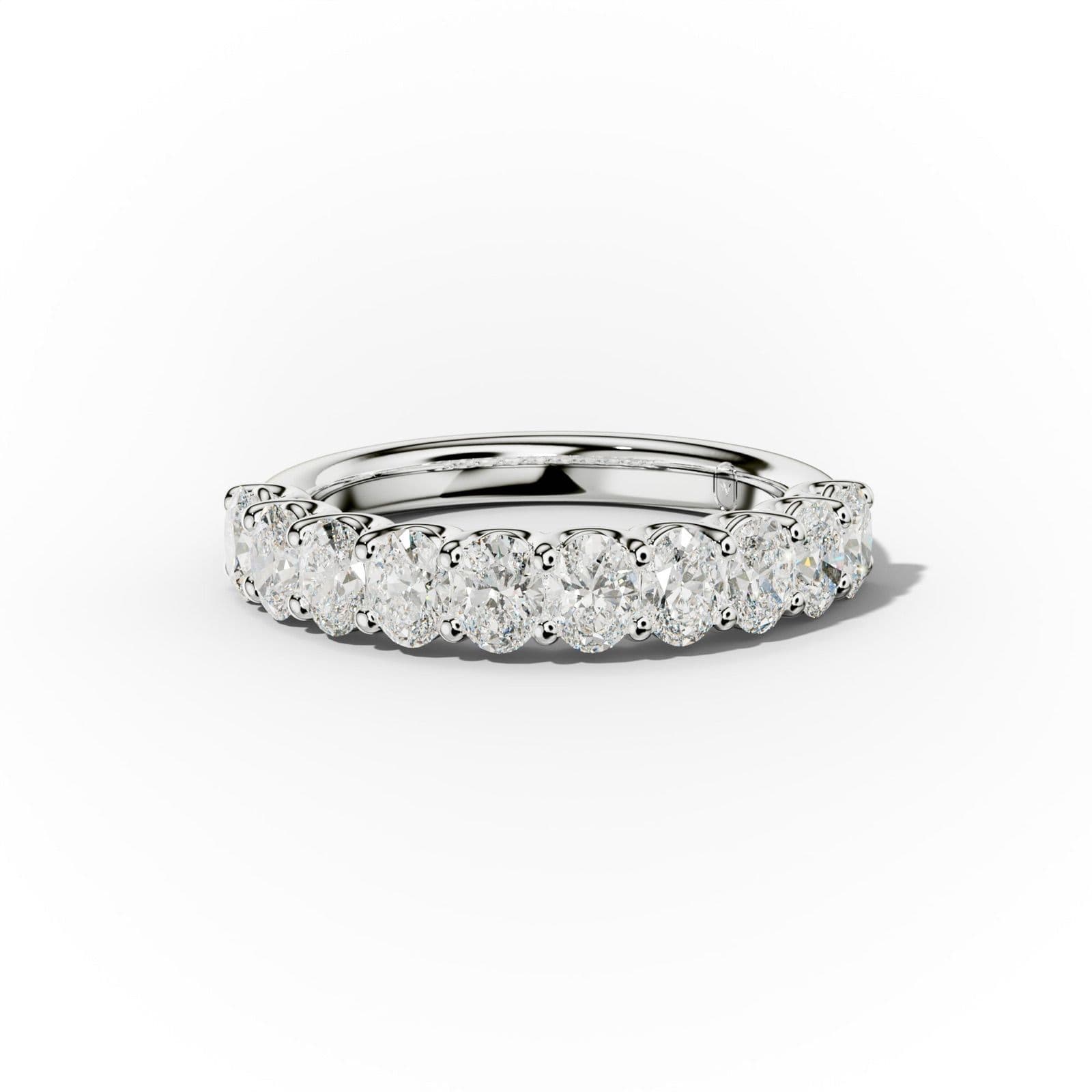 1.0 Carat Oval Cut Diamond Anniversary Band