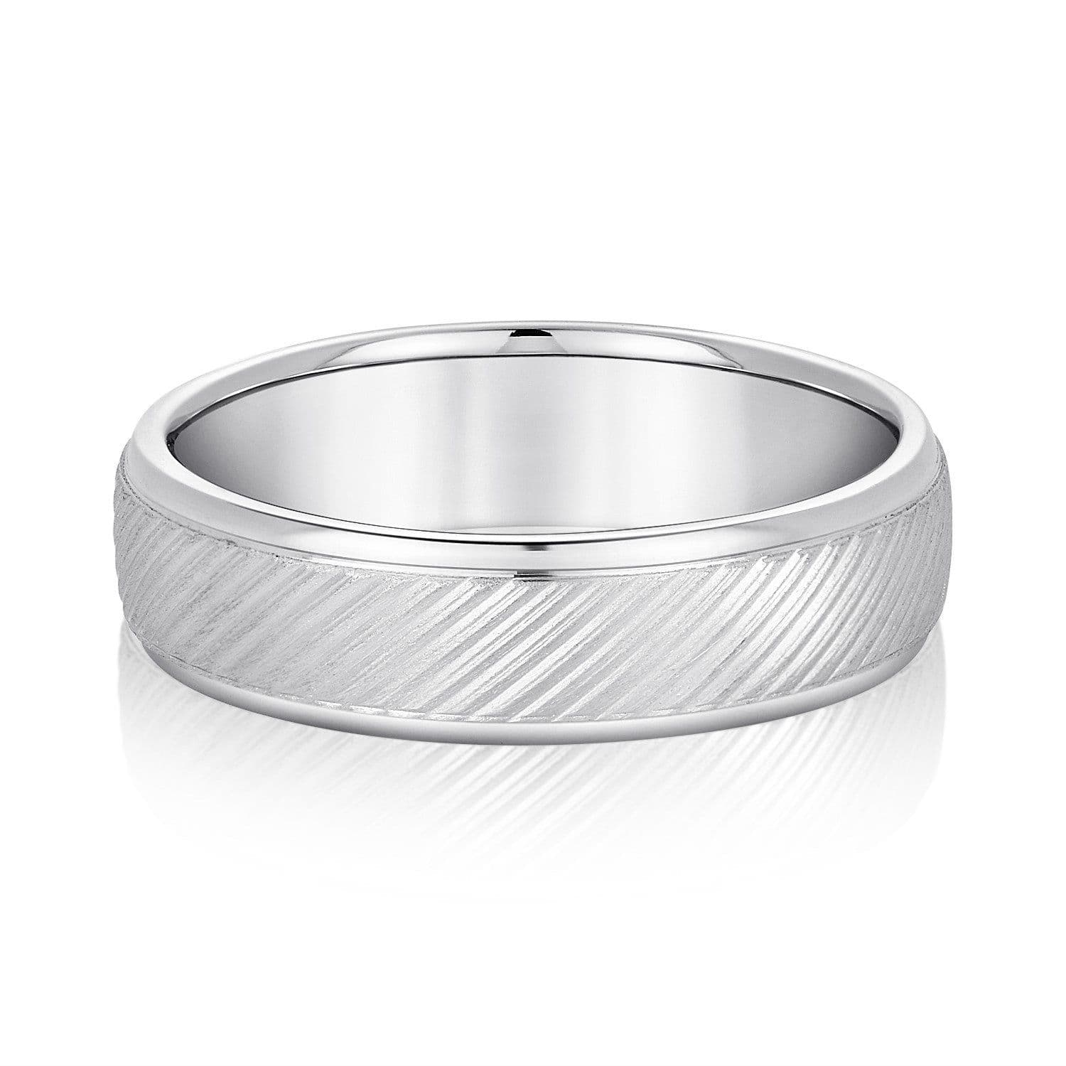 Men’s Diagonal Lines Pleasant Elegance Band
