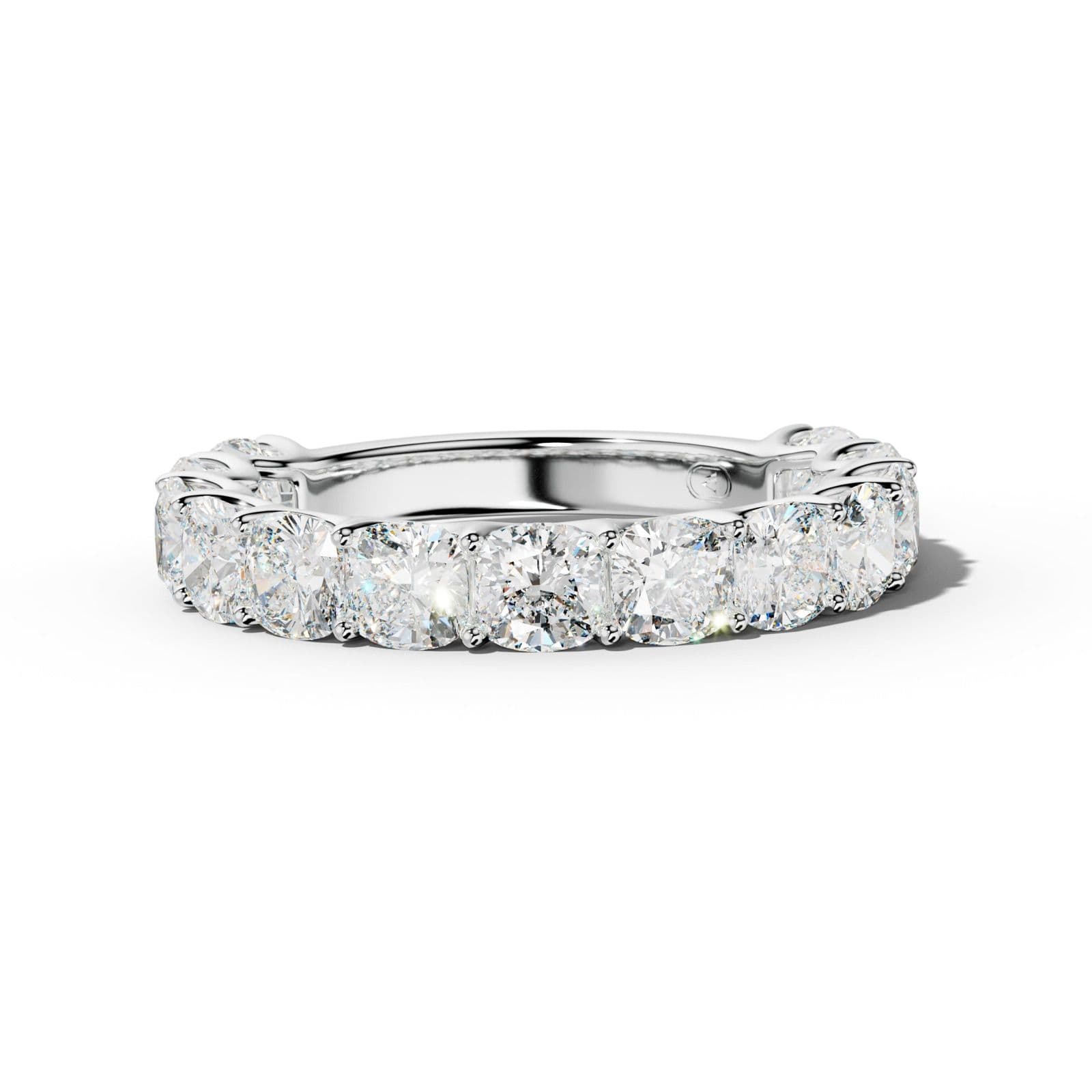 4.0 Carat Cushion Diamond 3/4 Anniversary Band U Prong