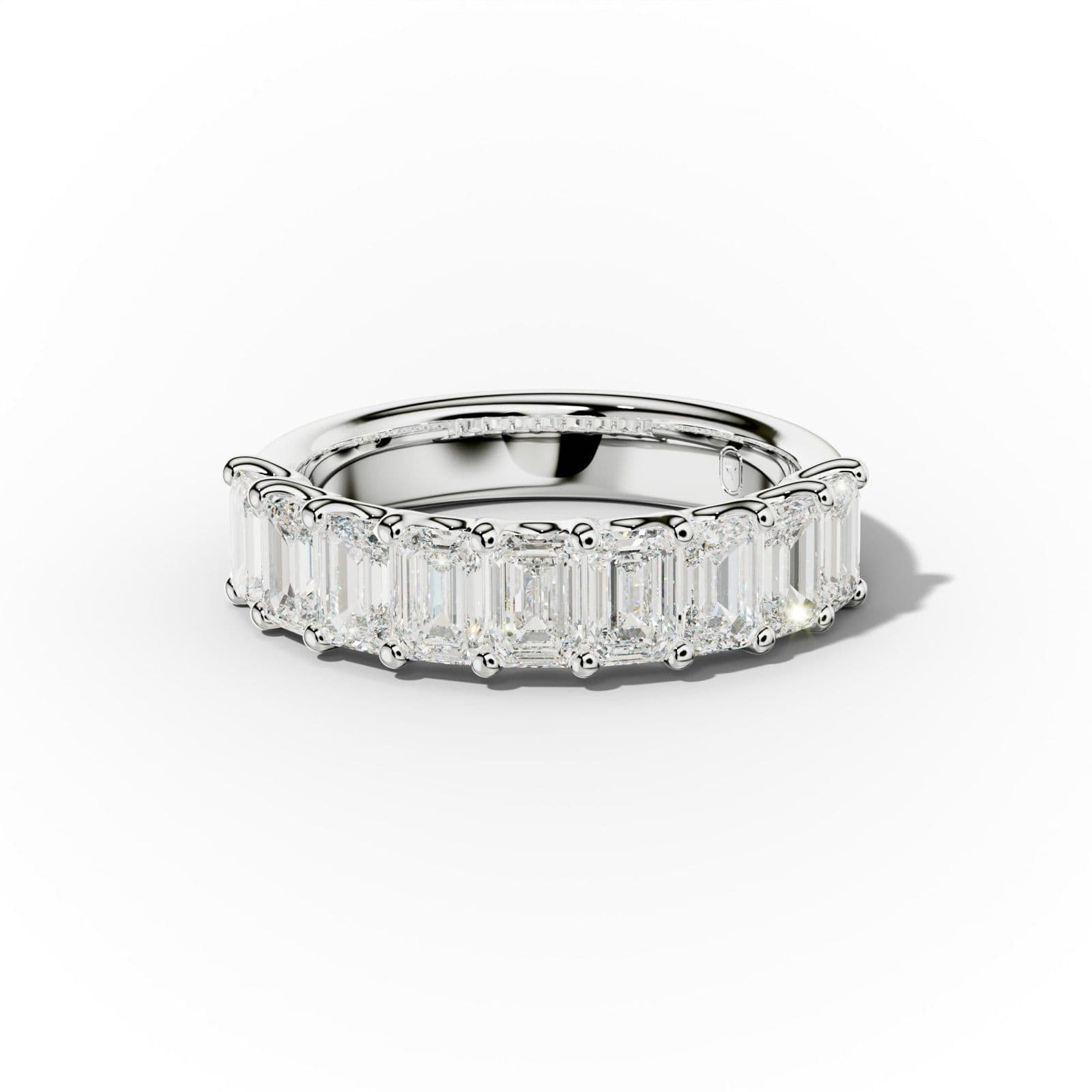 2.0 Carat Emerald Cut Diamond Anniversary Band