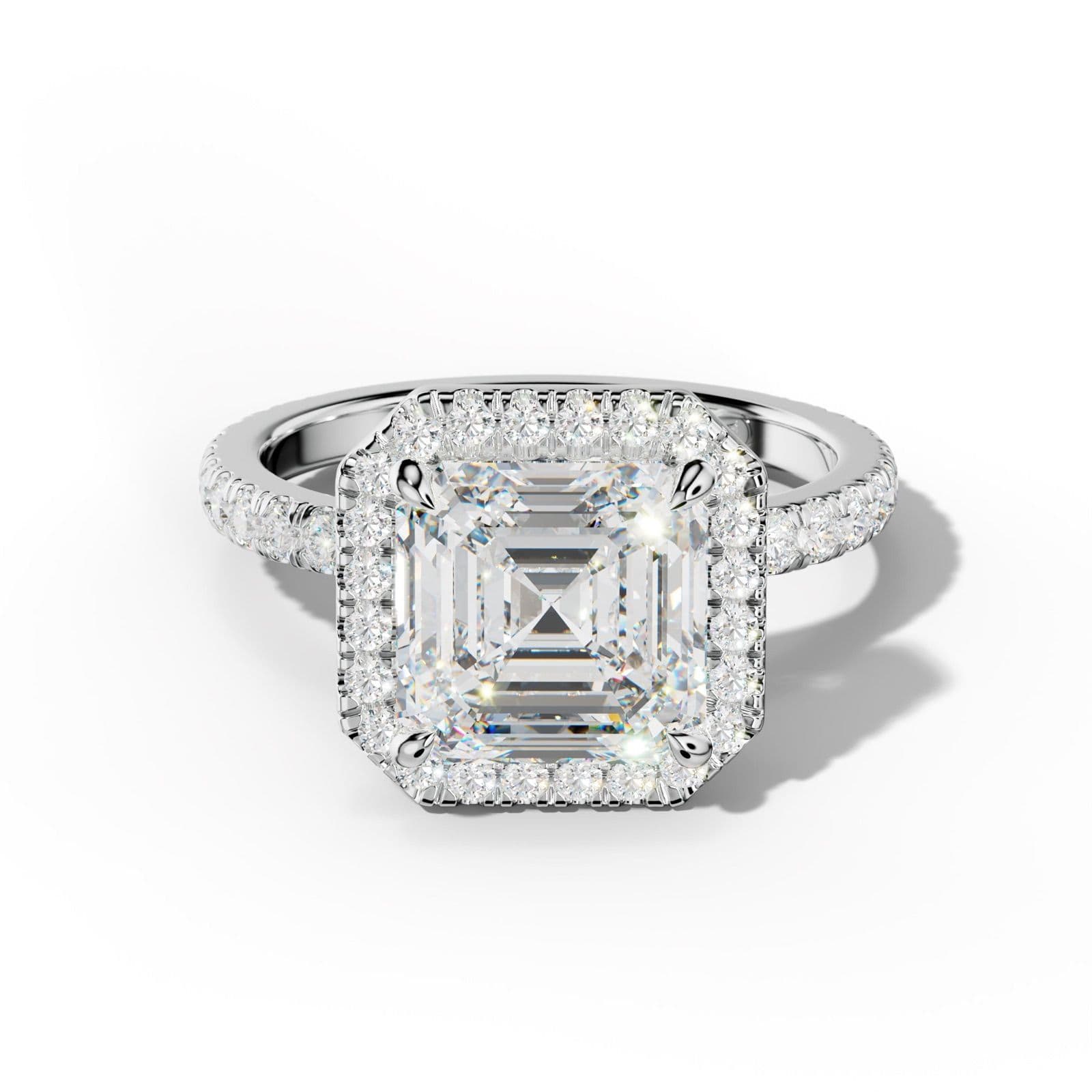 Julia Asscher Cut Engagement Ring