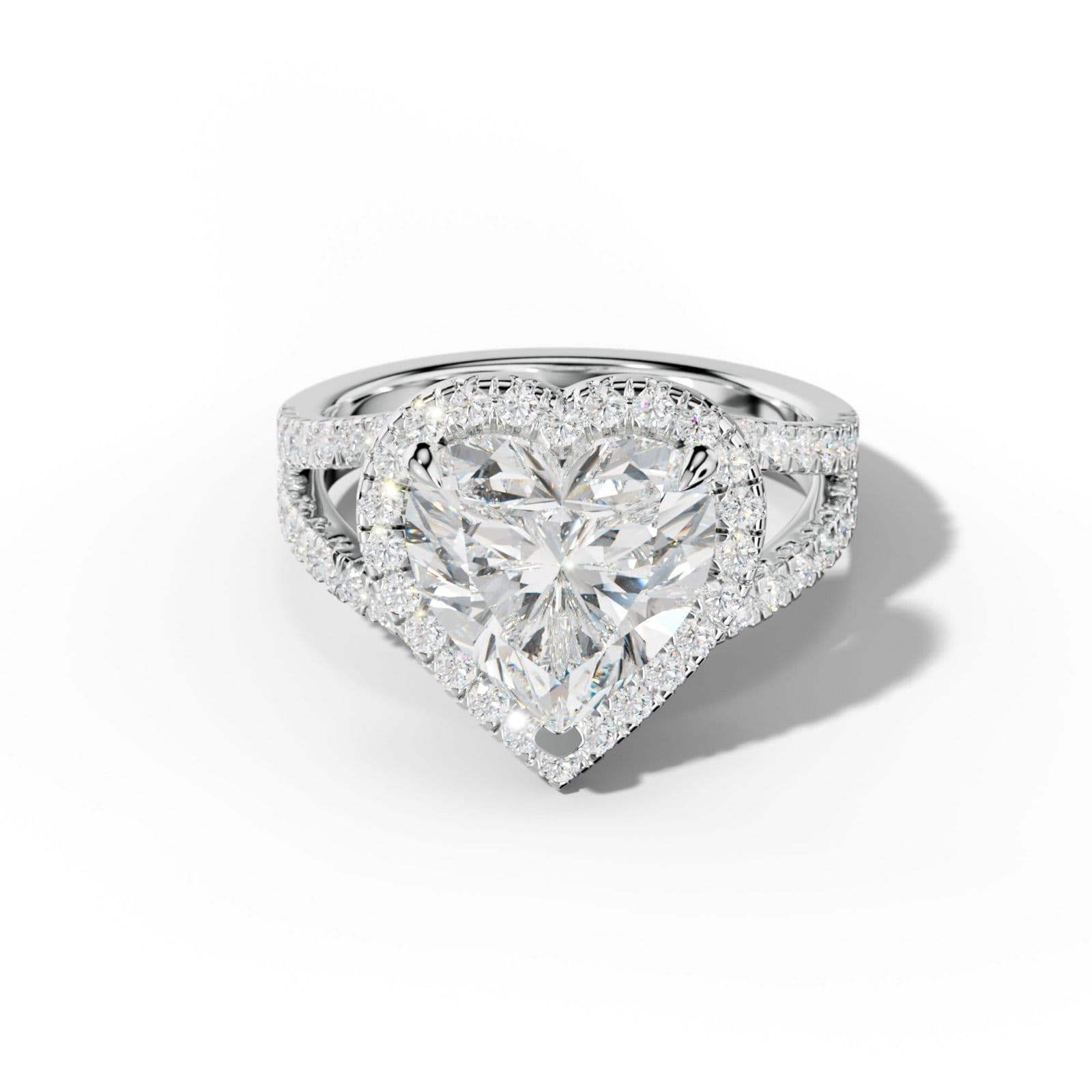 Ariel Heart Diamond Engagement Ring