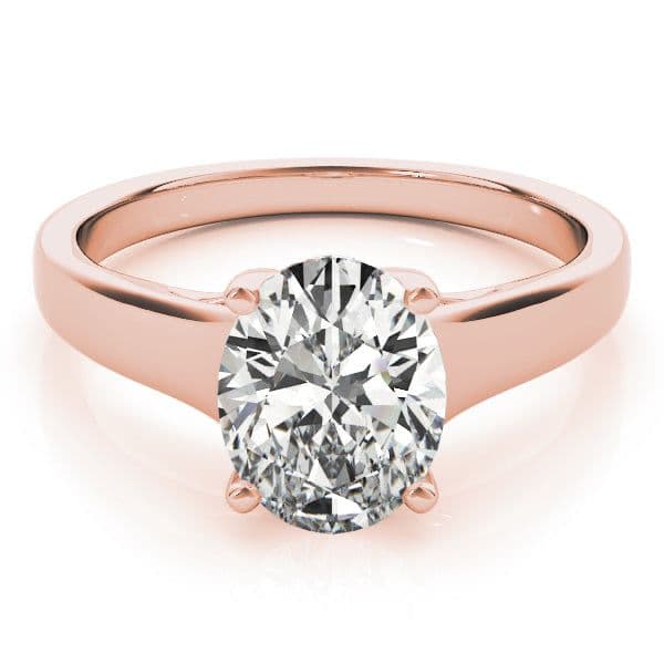 Evelyn Oval Diamond Solitaire Engagement Ring