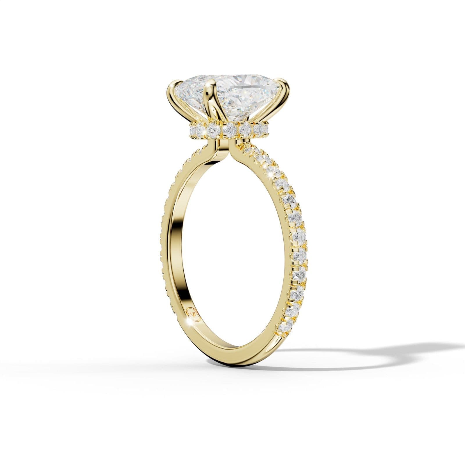 Abigail Elongated Cushion Cut Diamond Engagement Ring