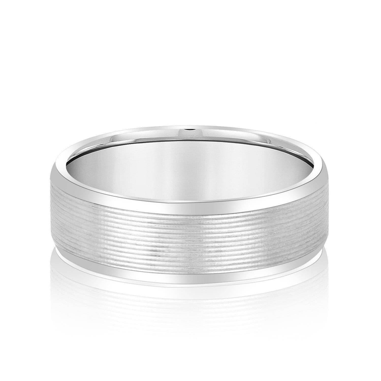 Dynamic Dunes Elegant Men’s Wedding Band