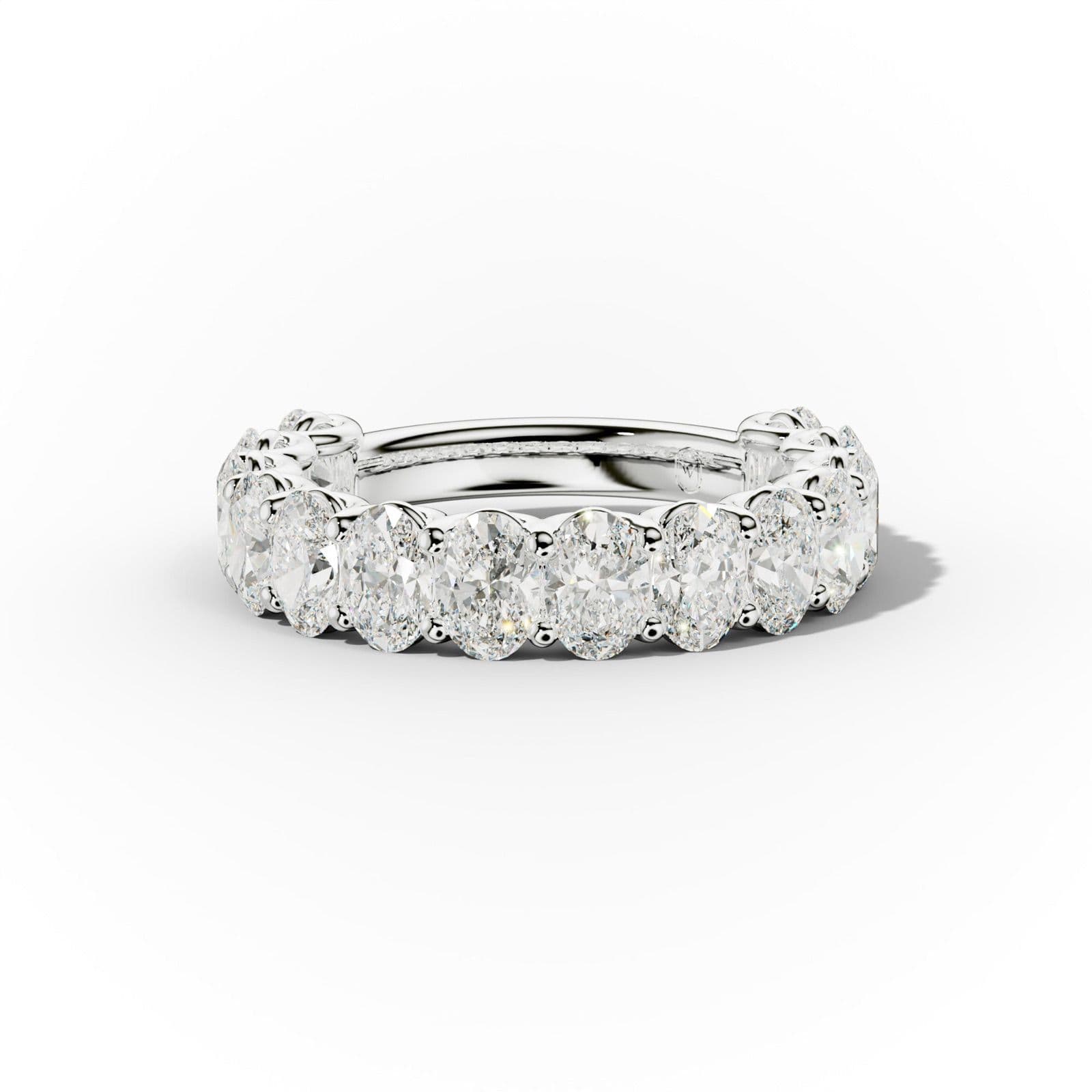 3.0 Carat Oval Cut Diamond Anniversary Band