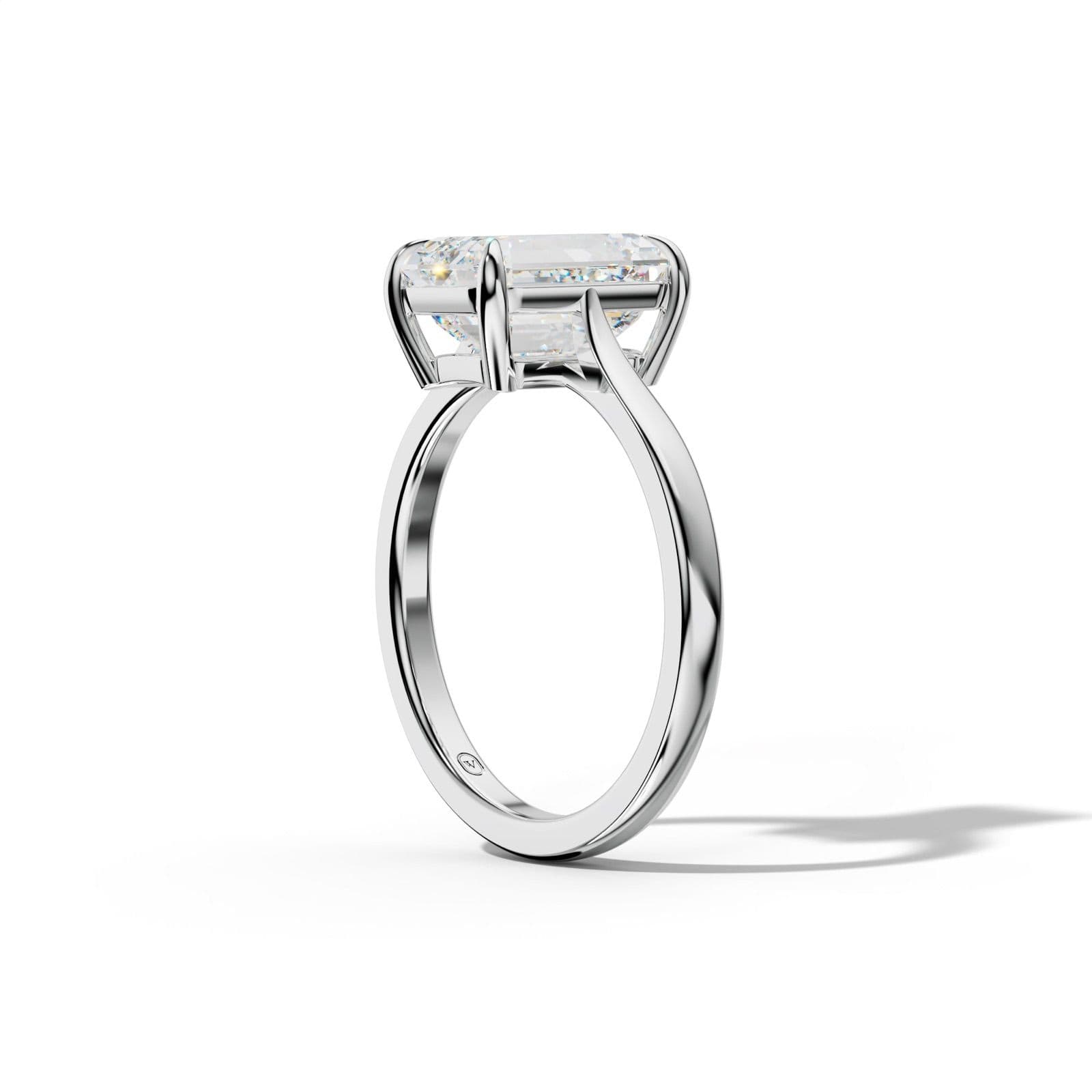 Freya Emerald Cut Engagement Ring