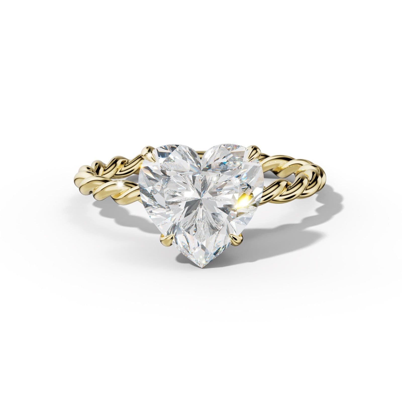 Sunny Heart Diamond Engagement Ring