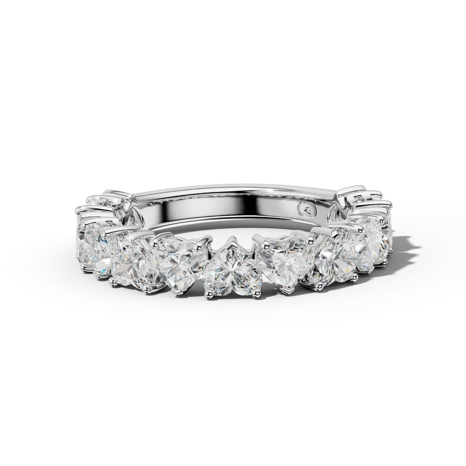 3.0 Carat Heart Shape Diamond Anniversary Band