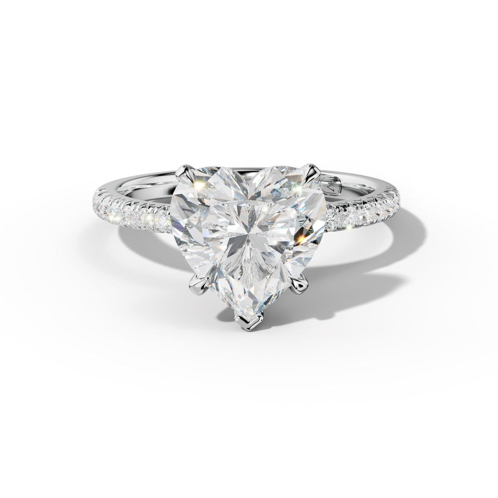 Ava Heart Diamond Engagement Ring