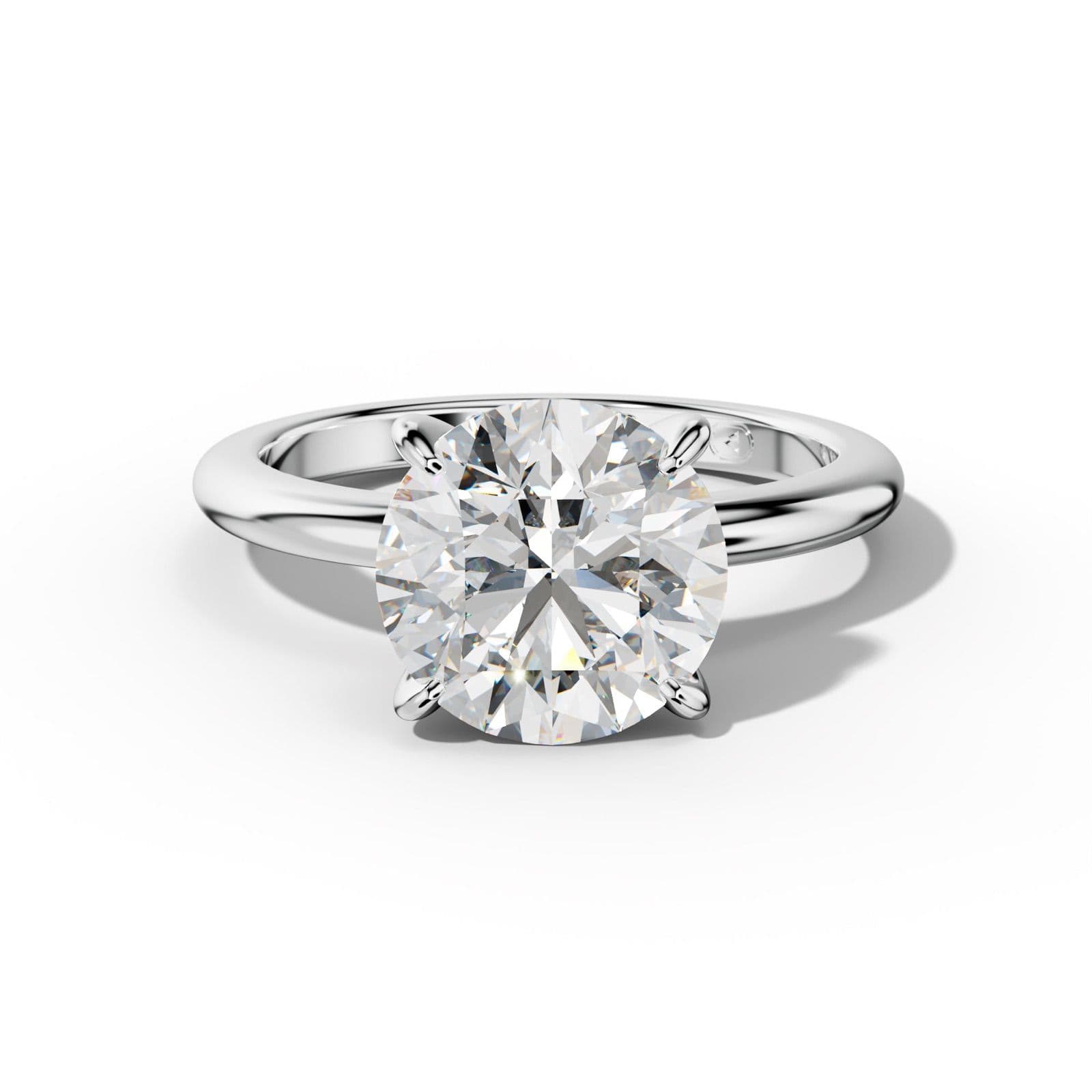 Natalie Round Diamond Engagement Ring