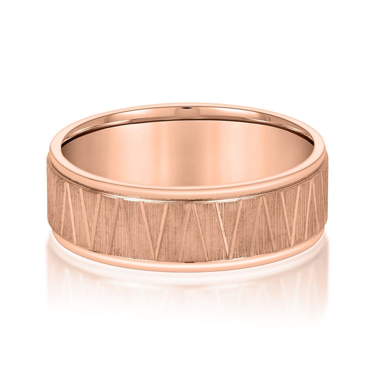 Men's Patterned Minimalist Design Band