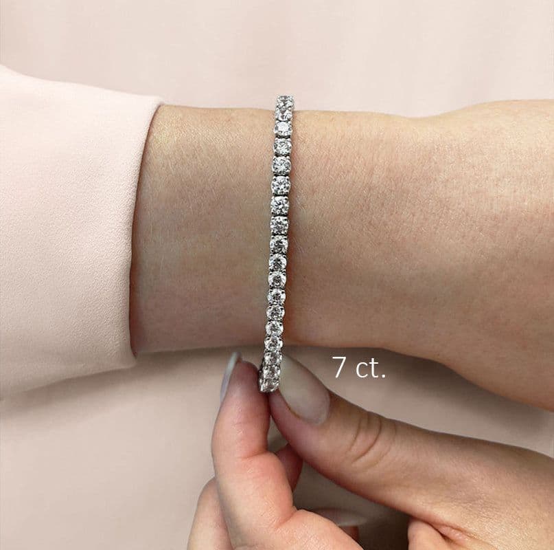 Four Prong Classic Diamond Tennis Bracelet