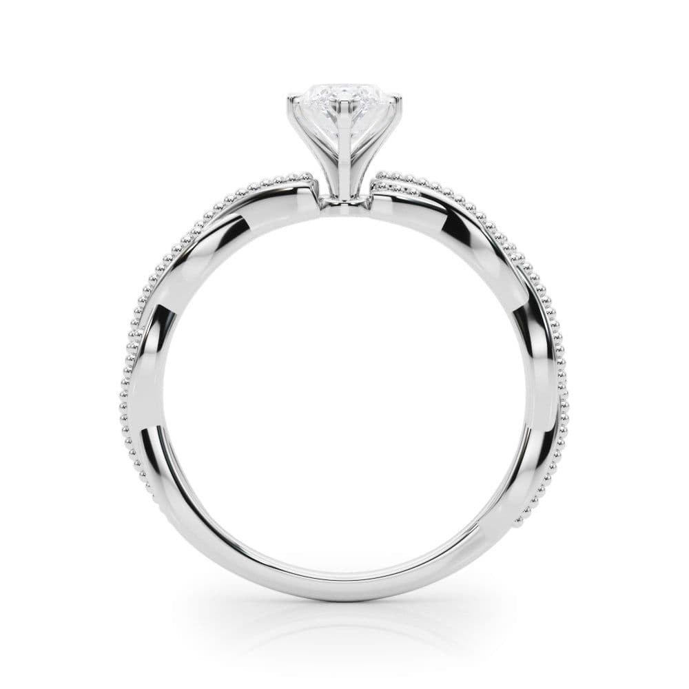 Anastasia Twisted Vine Marquise Diamond Solitaire Engagement Ring